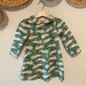 Baby Boden Cotton Bunny Dress | 12-18 months